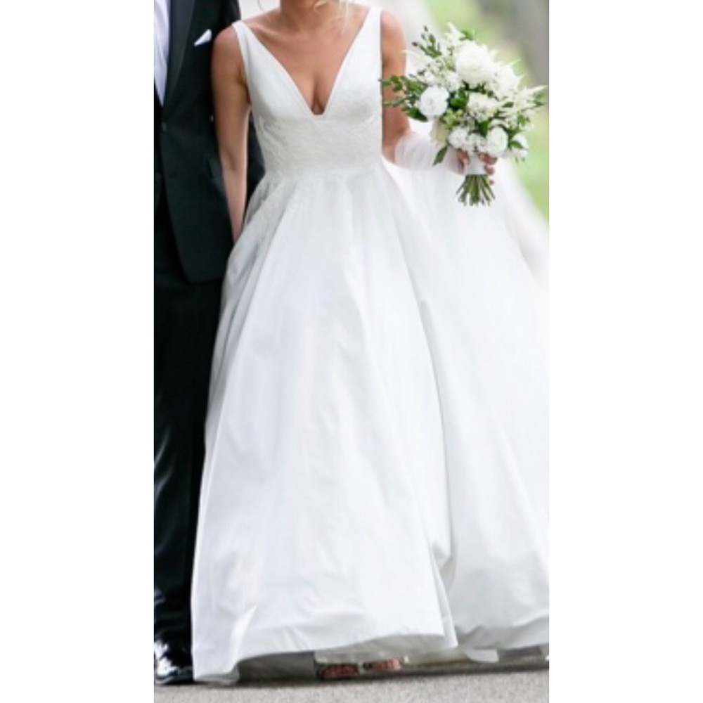 Romona Keveza Wedding Dress l8154 in Natural White